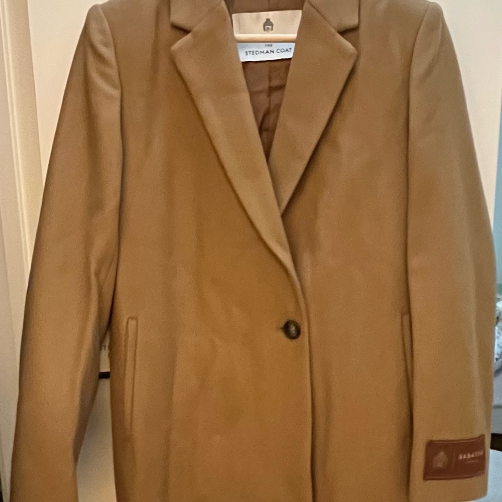 Aritzia The Stedman Coat 100% Wool in Gold Camel (XS) NWT
